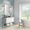 James Martin Vanities 47.3'' Single Vanity, Glossy White, Champagne Brass Base w/ Glossy White Composite Stone Top 805-V47.3-GW-CB-GW - alternate 4